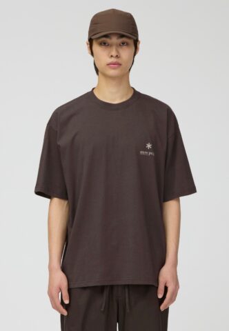 Snow Peak – Soft Cotton Relaxed Logo Brown – T-Shirt – Braun – XL – 100% Baumwolle