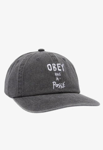 Obey – Pigment Posse Black – Cap – Grau – Onesize – 100% Baumwolle