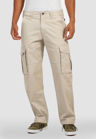 REELL – Flex Cargo LC Oatmeal – Hose – Beige – W32 / L32 – 98% Baumwolle, 2% Elastan