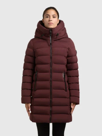 Khujo Wintermantel Nekar dark red