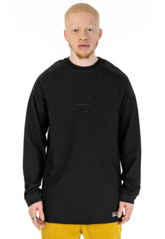 Green Berlin – Jacquard Black – Longsleeve – Schwarz – S – 95% Polyester, 5% Elastan