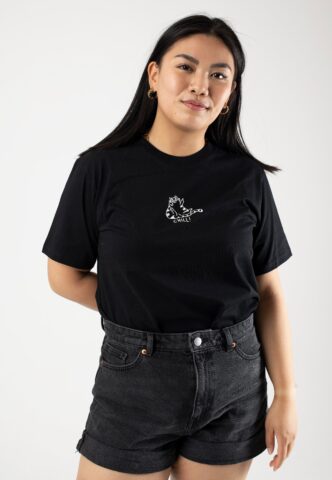 Iriedaily – Chilly Cat Black – T-Shirt – Schwarz – S – 100% Bio-Baumwolle