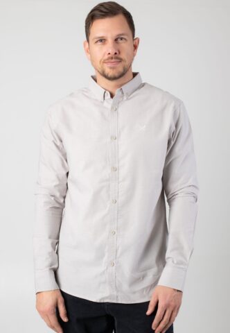 Iriedaily – Samuel LS Cloud Grey – Hemd – Grau – XL – 100% Bio-Baumwolle