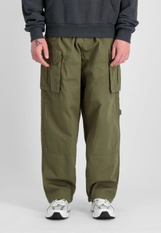 Alpha Industries – Ripstop Patchwork Dark Olive – Hose – Grün – W32 – 100% Baumwolle