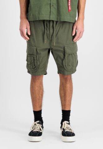 Alpha Industries – Aloha Safari Dark Olive – Shorts – Grün – W33 – 60% Baumwolle, 40% Viskose