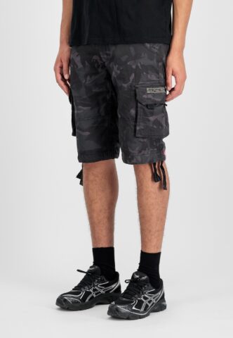 Alpha Industries – Jet Short Black Camo – Shorts – Tarnfarben – W30 – 100% Baumwolle