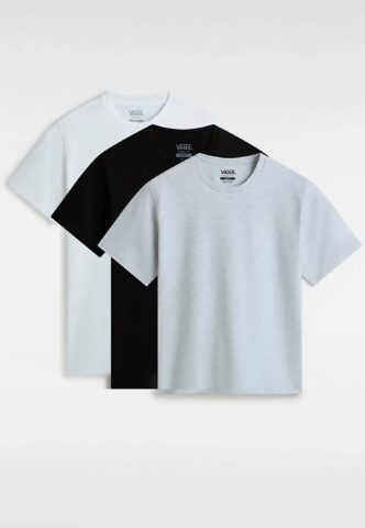 Vans – Basic Pack Of 3 Multi – T-Shirt – Weiß – S – 100% Baumwolle