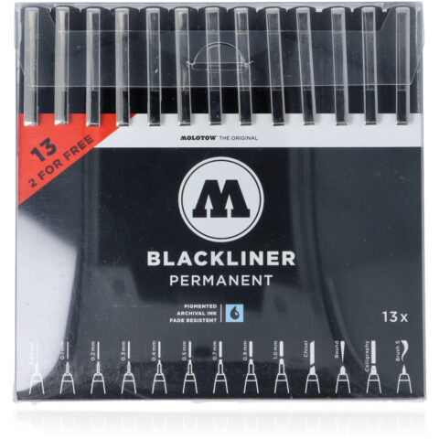 Molotow BLACKLINER Complete Set 13