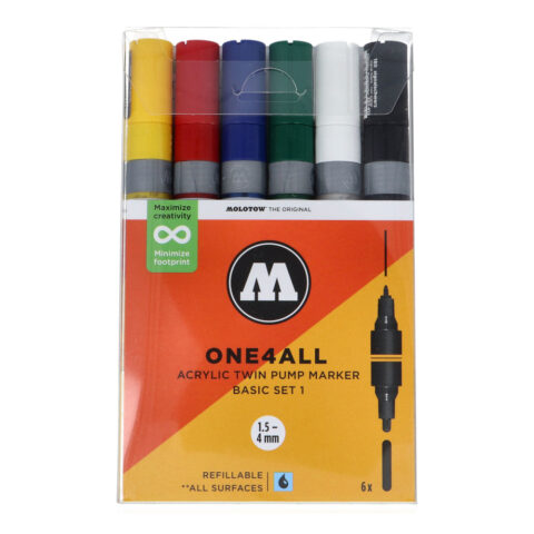 Molotow ONE4ALL Acrylic Twin Basic Set 1