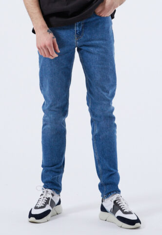 Dr. Denim – Clark Cobble Mid Retro – Jeans – Blau – W32 / L34 – 99% Baumwolle, 1% Elastan