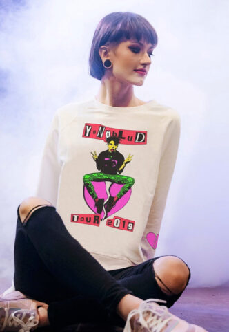 Yungblud – Tour White – Longsleeve – Weiß – L – 100% Baumwolle