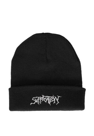 Suffocation – Logo – Long Beanie – Schwarz – Onesize – 100% Polyacryl