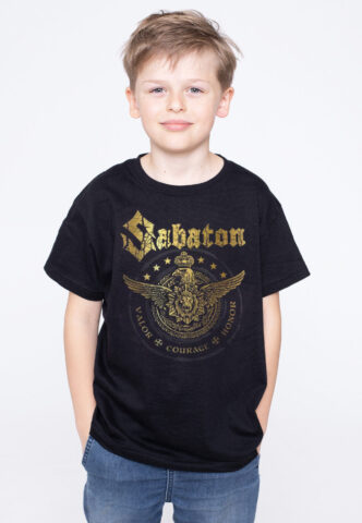 Sabaton – Wings Of Glory Kids – T-Shirt – Schwarz – 92 – 100% Bio-Baumwolle