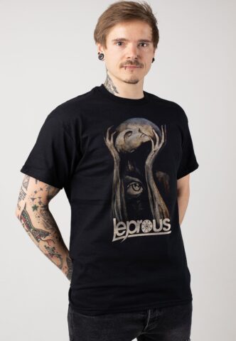 Leprous – Faceless – T-Shirt – Schwarz – L – 100% Baumwolle