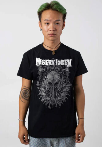 Misery Index – Pest Crow – T-Shirt – Schwarz – L – 100% Baumwolle