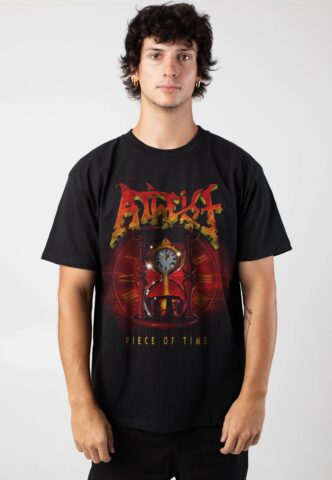 Atheist – Piece Of Time 2024 – T-Shirt – Schwarz – S – 100% Baumwolle
