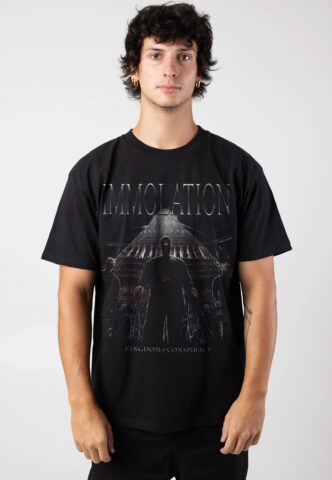 Immolation – Kingdom Of Conspiracy – T-Shirt – Schwarz – L – 100% Baumwolle