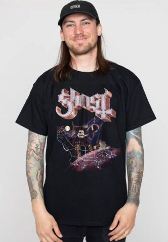 Ghost – Imperator Lightning – T-Shirt – Schwarz – S – 100% Baumwolle