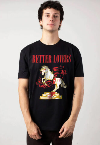 Better Lovers – Blood Horse – T-Shirt – Schwarz – S – 100% Baumwolle