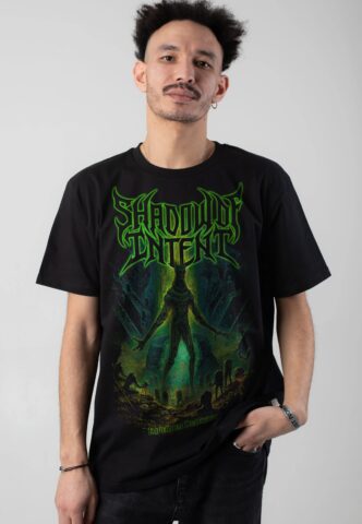 Shadow Of Intent – Imperium Delirium Cover – T-Shirt – Schwarz – S – 100% Baumwolle