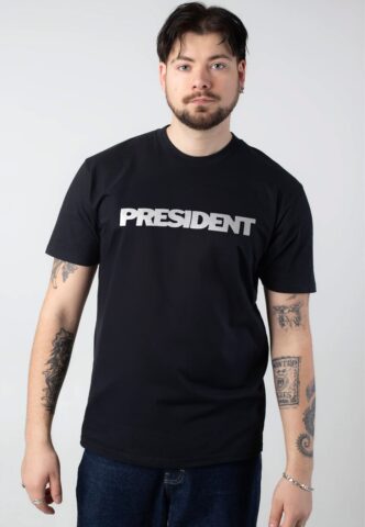 President – President Logo – T-Shirt – Schwarz – 3XL – 100% Baumwolle