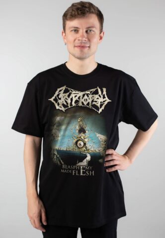 Cryptopsy – 30 Years Blasphemy Made Flesh – T-Shirt – Schwarz – M – 100% Baumwolle