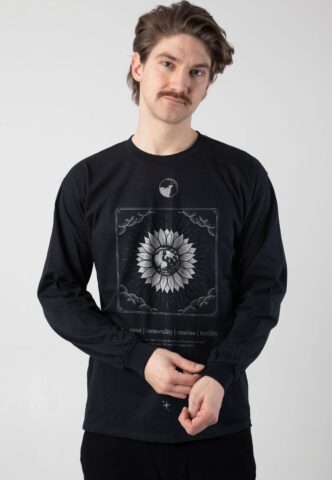 Crystal Lake – Lotus – Longsleeve – Schwarz – M – 100% Baumwolle