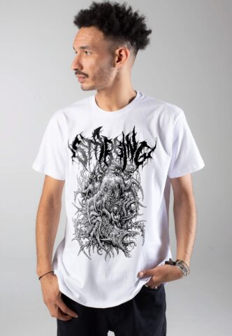 Stabbing – TXDM White – T-Shirt – Weiß – M – 100% Baumwolle