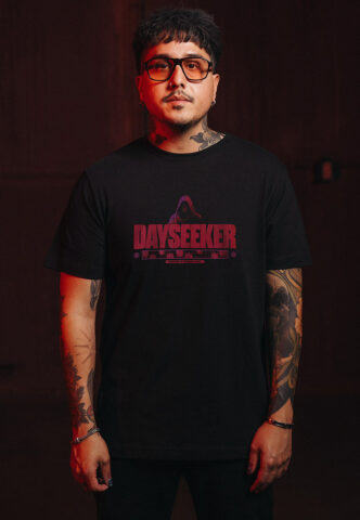 Dayseeker – Hooded Entity – T-Shirt – Schwarz – L – 100% Baumwolle