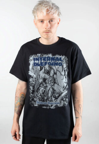 Internal Bleeding – Deliberate Desecration – T-Shirt – Schwarz – M – 100% Baumwolle