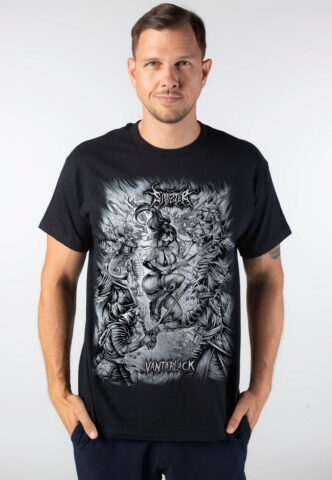 Sinizter – Vantablack – T-Shirt – Schwarz – M – 100% Baumwolle
