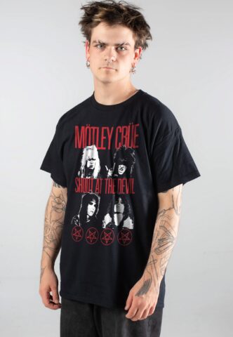 Mötley Crüe – Shout At The Devil Faces – T-Shirt – Schwarz – XL – 100% Baumwolle