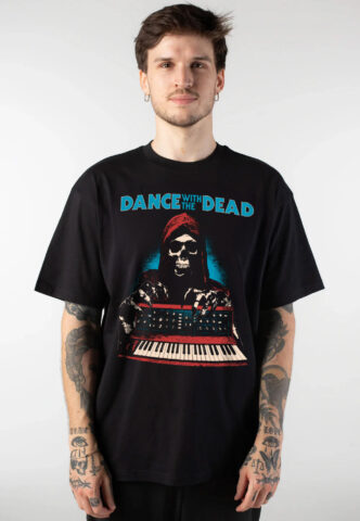 Dance With The Dead – Reaper Synthesizer – T-Shirt – Schwarz – S – 100% Baumwolle