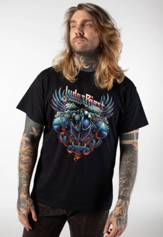 Judas Priest – Crest – T-Shirt – Schwarz – M – 100% Baumwolle