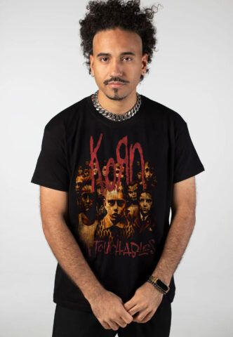 Korn – Untouchables Tracks – T-Shirt – Schwarz – L – 100% Baumwolle
