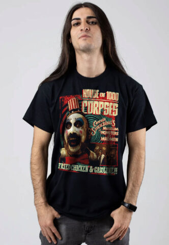 House Of 1000 Corpses – Captain Spaulding Museum – T-Shirt – Schwarz – S – 100% Baumwolle