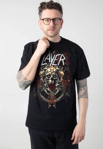 Slayer – Demonic Admat – T-Shirt – Schwarz – M – 100% Baumwolle