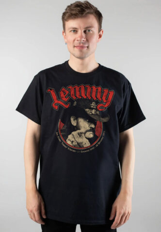 Lemmy Kilmister – Point Circle – T-Shirt – Schwarz – 3XL – 100% Baumwolle