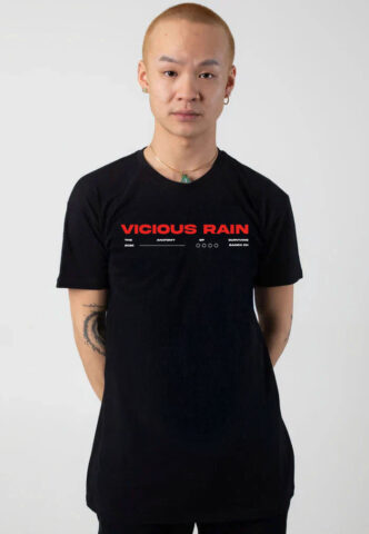 Vicious Rain – Butterfly – T-Shirt – Schwarz – XL – 100% Baumwolle