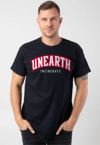 Unearth – Incinerate – T-Shirt – Schwarz – S – 100% Baumwolle