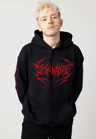 Disentomb – Stacked Logo – Hoodie – Schwarz – S – 50% Baumwolle, 50% Polyester