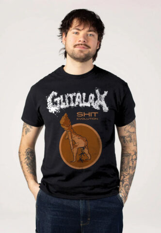 Gutalax – Shit Evolution – T-Shirt – Schwarz – L – 100% Baumwolle