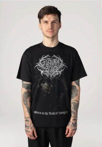 Guttural Slug – Ulcers in Flesh of Thought – T-Shirt – Schwarz – M – 100% Baumwolle