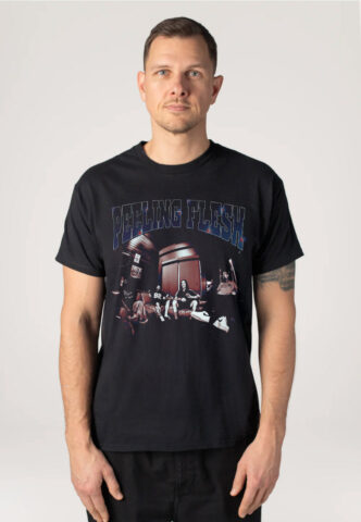 Peeling Flesh – PF Radio 2 Hip Hop – T-Shirt – Schwarz – M – 100% Baumwolle