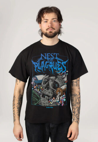 Nest Of Plagues – To Kill A God – T-Shirt – Schwarz – XXL – 100% Baumwolle