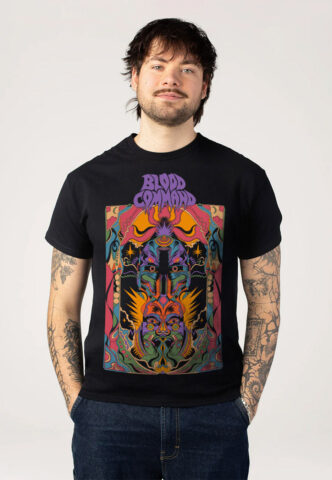 Blood Command – Facemelter – T-Shirt – Schwarz – L – 100% Baumwolle