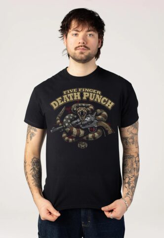 Five Finger Death Punch – Rattlesnake – T-Shirt – Schwarz – L – 100% Baumwolle