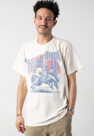 Nickelback – Buckin Bronco Natural – T-Shirt – Schwarz – L – 100% Baumwolle