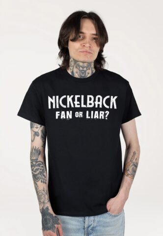 Nickelback – Fan Or Liar – T-Shirt – Schwarz – S – 100% Baumwolle