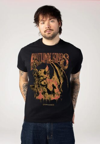 Autumn Kings – Angel – T-Shirt – Schwarz – XL – 100% Baumwolle